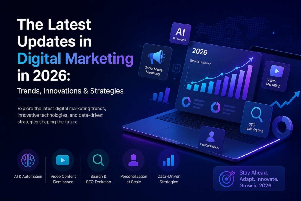 The Latest Updates in Digital Marketing in 2026: Trends, Innovations & Strategies The Latest Updates in Digital Marketing in 2026: Trends, Innovations & Strategies