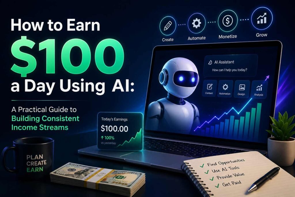 How to Earn $100 a Day Using AI: A Practical Guide to Building Consistent Income Streams
