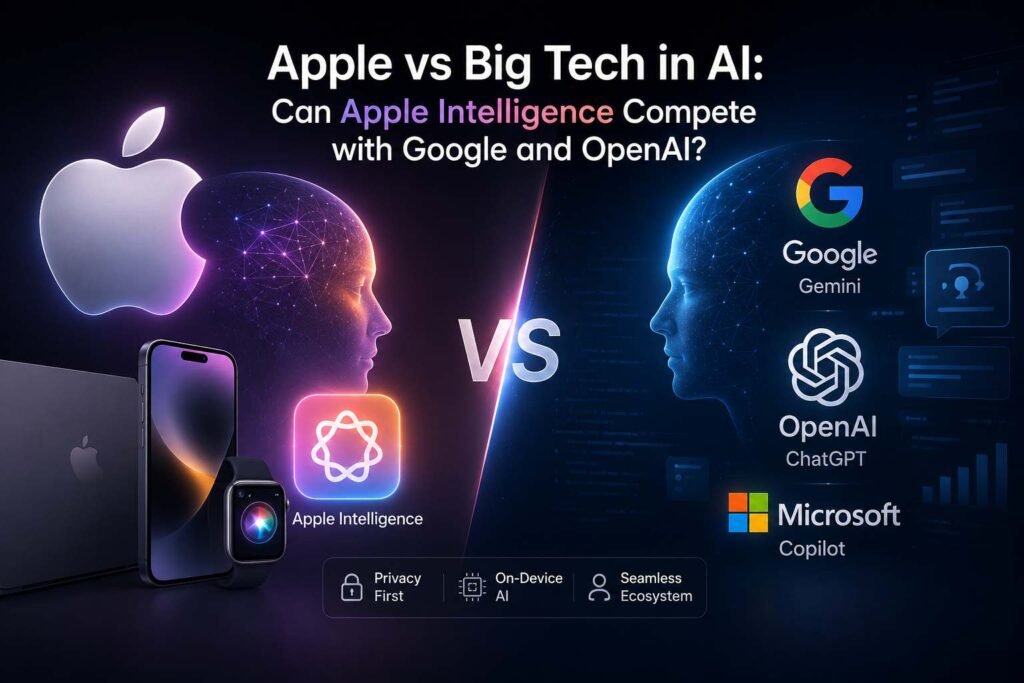 #1 Apple vs Big Tech in AI: Can Apple Intelligence Compete with Google and OpenAI?