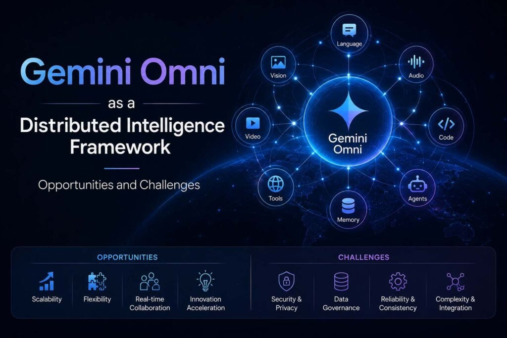 Gemini Omni as a Distributed Intelligence Framework: Opportunities and Challenges