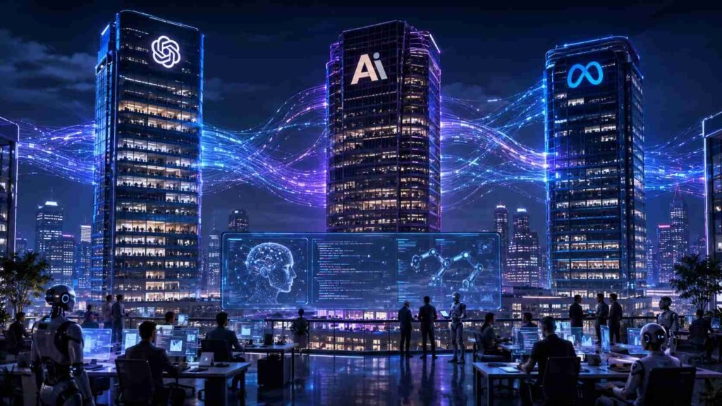 The New War in Silicon Valley: OpenAI, Anthropic, and Meta Compete to Lead the Future of Work #1 The New War in Silicon Valley: OpenAI, Anthropic, and Meta Compete to Lead the Future of Work #1