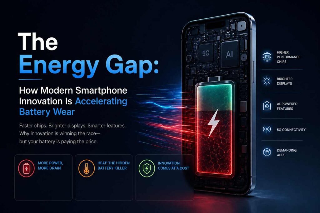 Battery-The Energy Gap: How Modern Smartphone Innovation Is Accelerating Battery Wear #1 Battery-The Energy Gap: How Modern Smartphone Innovation Is Accelerating Battery Wear #1